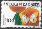Stamps Antigua and Barbuda -  mariposas