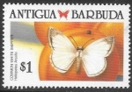 Sellos de America - Antigua y Barbuda -  mariposas