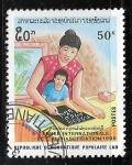 Sellos de Asia - Laos -  Día Internacional de la Alfabetización,