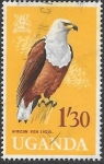 Stamps Uganda -  aves