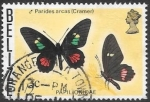 Stamps Belize -  mariposas