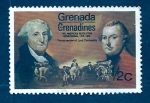 Stamps : America : Grenada :  Aniv.Independencia USA
