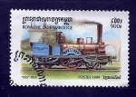 Sellos de Asia - Camboya -  Locomotora
