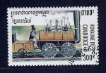 Stamps Colombia -  Locomotora
