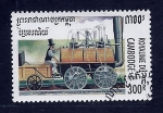 Stamps : America : Colombia :  Locomotora