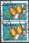 Stamps Ghana -  mariposas