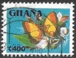 Stamps Ghana -  mariposas