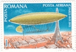 Sellos del Mundo : Europa : Rumania : ZEPPELIN SOBREVOLANDO PARÍS