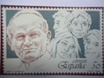 Stamps Spain -  Ed: 3022 - Papa y Juventud - El Papa Juan Pablo II y los Jóvenes.