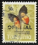 Sellos de Africa - Tanzania -  Mariposas - Axiocerses styx