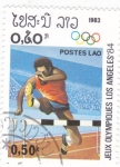 Stamps Laos -  JUEGOS OLÍMPICOS DE LOS ANGELES,84