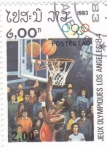 Stamps Laos -  OLIMPIADA LOS ANGELES 84