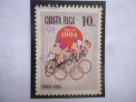 Sellos de America - Costa Rica -  Ciclismo - Juegos de Invierno-Tokio 1964