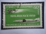 Stamps Colombia -  1919 AVIANCA 959-40 aniversario - Primera en las Américas.