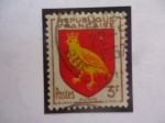 Stamps France -  escudos de Armas Provinciales - Escudo de Arma de AUNIS.