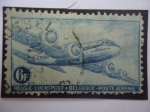 Stamps Belgium -  Duglas DC 4 -Serie: Avión Dugas DC4- Avión Militar y de Carga Comercial.