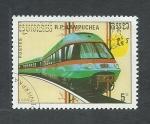 Stamps Cambodia -  Locomotora