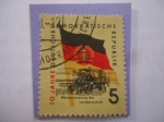 Stamps Germany -  Mechannisierung der Landwirtschaft-10 años República Democrática Alemana- Mecanización de la Economí