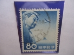 Stamps Japan -  Gran Buda de Kamakura - Monte Fuji - Avión DC4
