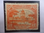 Stamps : America : Guyana :  British Guiana - Guayana Britanica - Mercado Stabroek Georgetown - Serie: George V