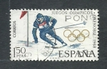 Stamps Spain -  JJ.OO.de Grenoble