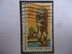 Stamps United States -  National Parks  Centennial - templo de la Estatua de Kii - City Refuge-Hawaii