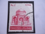 Stamps Pakistan -  Mausoleo de Ibrahim Khan Maki Thatta - Serie: Mausoleo de Ibrahim.