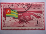 Stamps Togo -  3er Anniv. de L´independence.Avril 1963- Lomé Harbor- Republique Togolaise
