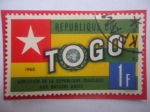 Sellos de Africa - Togo -  Admission de la Republique Togolaise  Aux Nations Unies- Bandera Republique du Togo 