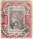 Stamps : Europe : United_Kingdom :  Efigie de la reina Victoria