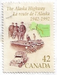 Sellos del Mundo : America : Canad� : 50 aniversario de la Autopista a Alaska