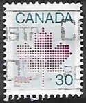 Stamps : America : Canada :  Hoja de arce estilizada
