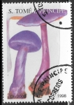 Stamps S�o Tom� and Pr�ncipe -  Setas - Lepista nuda lilacea