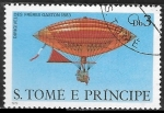 Sellos de Africa - Santo Tom� y Principe -   Dirigibles - Gaston Brothers, 1882