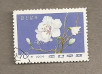Stamps North Korea -  Azalea blanca