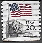 Stamps United States -  Bandera sobre la Suprema Corte de Justicia 