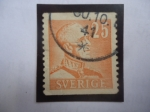 Stamps Sweden -  King Gustavo V de Suecia (1858-1950) - Serie: Gustavo V (1958/46)