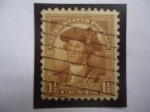 Stamps United States -  George Washington (1732-1799)-Bicententenario de su Nacimiento (1732-1932)-Retrato de Charles Willso