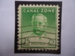 Stamps United States -  Canal,Zone - Ingeniero: John Findley Wallace (1852-1921)-Ingeniero Jefe Construcción del Canal de Pa