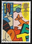 Stamps United Kingdom -  Juegos de niños - Tren y aviones 