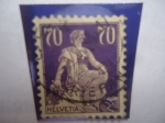 Stamps Switzerland -  Serie: Helvetia con Espada