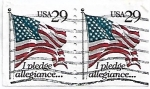Sellos del Mundo : America : Estados_Unidos : “Juro lealtad”