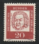 Sellos de Europa - Alemania -  Berlín - 183 - J.S. Bach