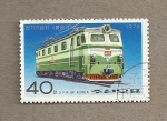 Stamps North Korea -  Locomotora