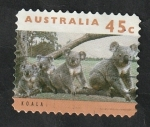 Stamps Australia -  1371 - Familia de koalas