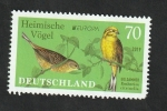 Stamps Germany -  3242 - Ave nacional, Emberiza citrinella