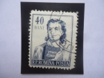 Stamps Romania -  Joven Estudiante de Economía.
