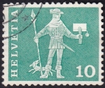 Stamps Switzerland -  cartero