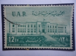 Stamps : Asia : Syria :  U.A.R. - A secondary school in  Damasco - Escuela Al Hashmi en Damasco..