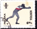 Stamps Poland -  OLIMPIADA MONTREAL,76 boxeo 